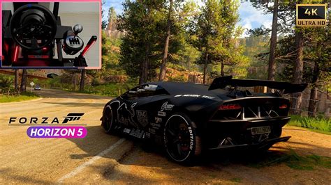 Forza Horizon 5 Lamborghini Sesto Elemento Steering Wheel Gameplay