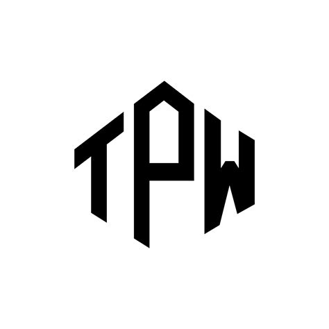 Tpw Letter Logo Design With Polygon Shape Tpw Polygon And Cube Shape