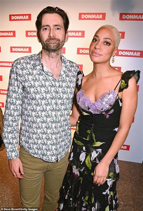 david tennant shows off his sense of style as he is joined by glamorous co star cush jumbo at