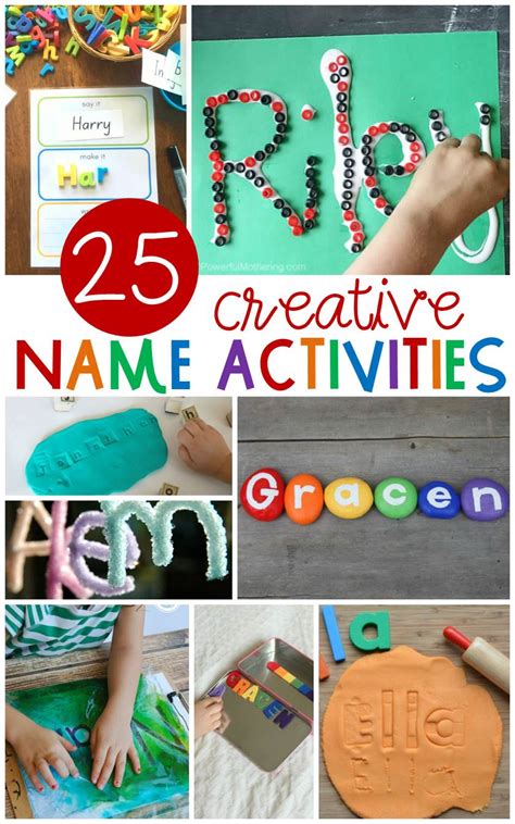 Actividades Creativas Y Divertidas Con Nombres Para Niños Pequeños
