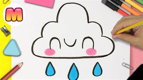 Como Dibujar Una Nube Unicornio Kawaii Dibujos Faciles How To Draw Images