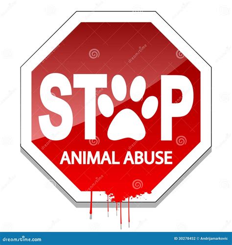 Stop Animal Abuse Stock Photography Image 30278452