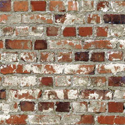 Muriva Just Like It Loft Brick Faux Red Wall Effect Wallpaper J71408