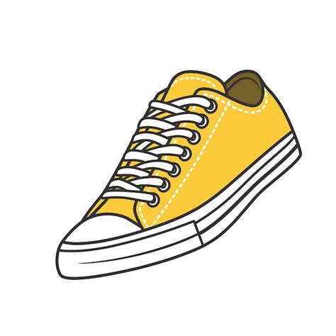Premium Vector Sneakers Shoes Vector Illustration With Color