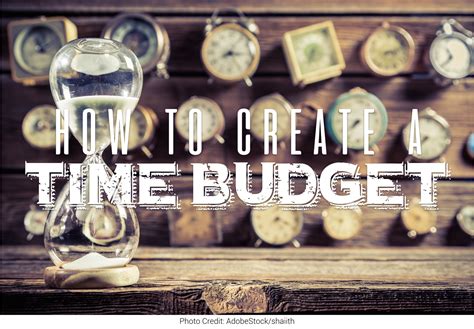 How To Create A Time Budget Duke Matlock Executive Coach
