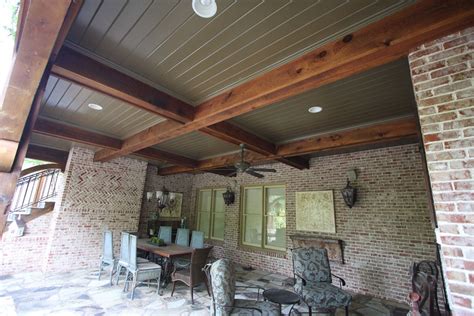 Porch Ceiling Ideas Cool Cedar Covered Porch Ceiling Inexpensive Patio