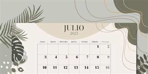 Calendario Julio 2023 Aesthetic Pdf Para Imprimir Agenda Julio 2023