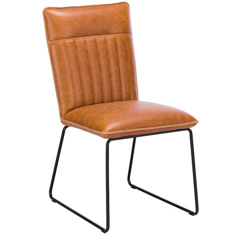 Cooper Dining Chair Faux Leather Tan Dining Chairs Meubles