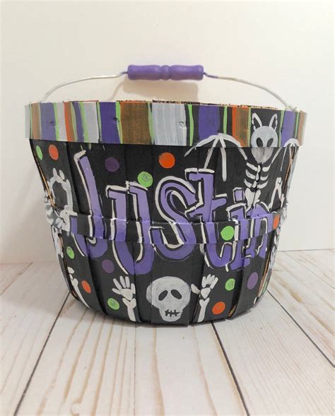 Trick or Treat Basket Candy basket Halloween candy basket | Etsy | Treat basket, Candy basket ...
