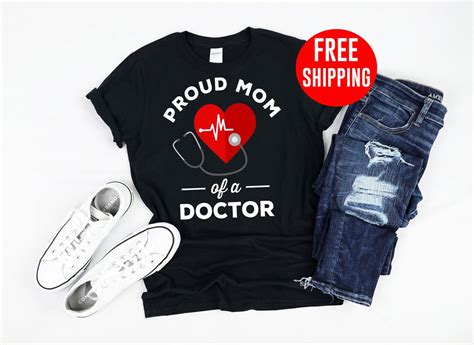 Proud Mom Of A Doctor Doctor Mom Doctor Mom Ts Doctor Etsy