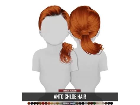 Anto Chloe Hair Toddler Version The Sims 4 Download