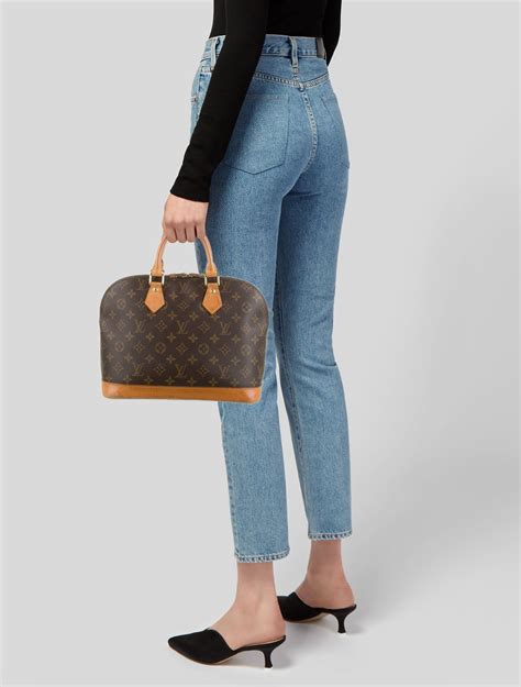 Louis Vuitton Monogram Alma Mm Brown Handle Bags Handbags