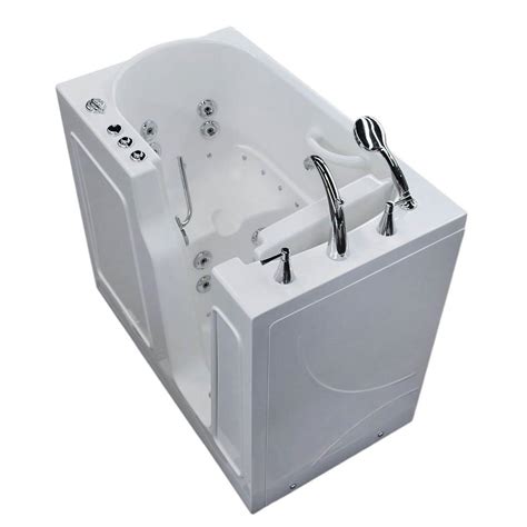 Freestanding bathtubs are finished on all sides and can stand alone without attachment. Universal Tubs 3.9 ft. Right Drain Walk-In Whirlpool and ...