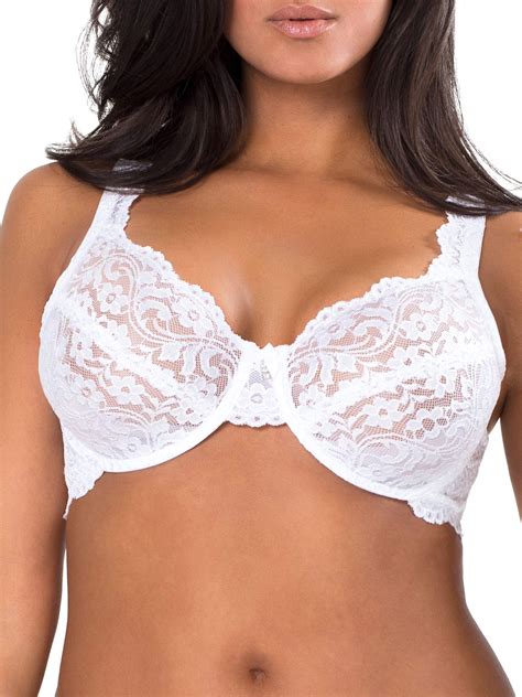 Smart And Sexy Womens Plus Size Signature Lace Unlined Underwire Bra