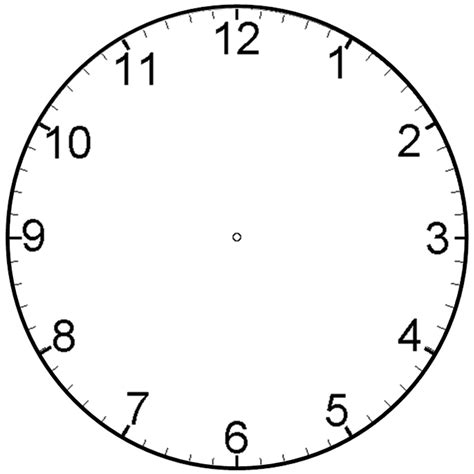 Free Printable Analog Clock