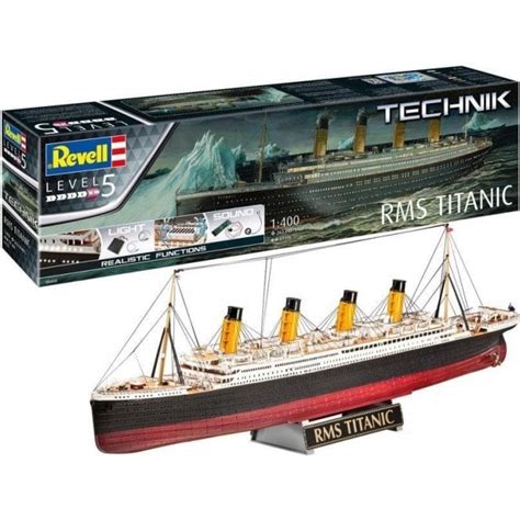Revell Technik 1400 Rms Titanic With Lights And Sounds Model Ship Kit