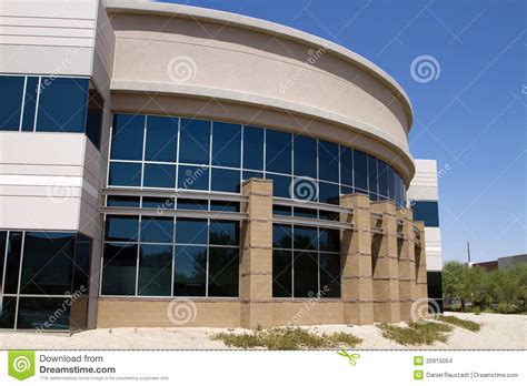 Modern Corporate Office Building Entrance Stock Images