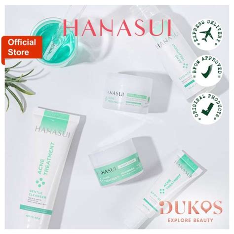 Jual Hanasui Acne Treatment Series / Day,Night,Spot Gel,Cleanser
