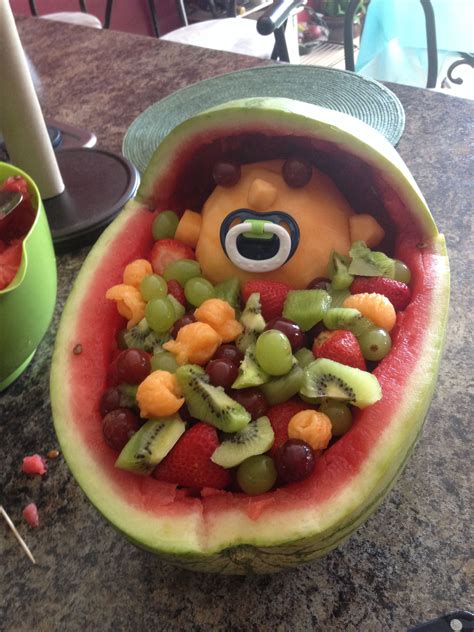 Watermelon Baby Cradle Easy To Make And Perfect For A Baby Shower