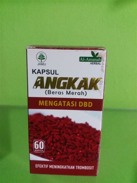 Teh daun jati cina dapat. Herbal City: Kapsul angkak (mengatasi DBD)