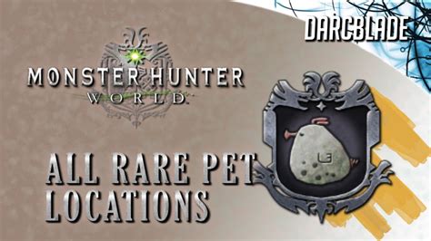 Monster Hunter World Pets List Coreje