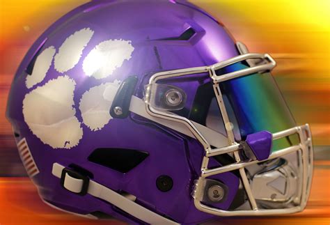 This Is Our Custom Speedflex Clemson Helmet All Done Up In Chrome