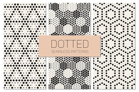 Dotted Seamless Patterns Set 5 Graphic Patterns ~ Creative Market