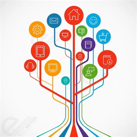 Technology Growth Tree Concept Illustration Vector For Free Download
