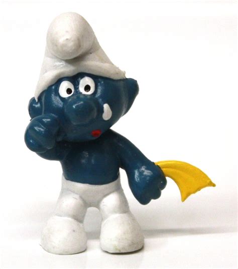Smurfs Crying Smurf Made In Hong Kong Schtroumpfs 1972 20018