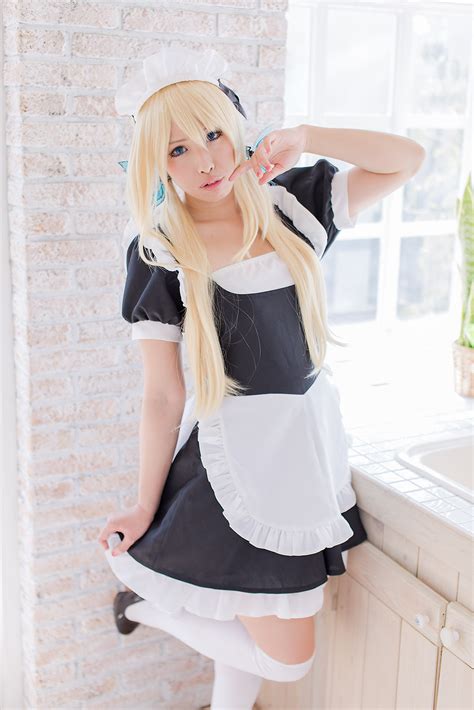 Akane Ruka Apron Blonde Hair Blue Eyes Boku Wa Tomodachi Free Nude