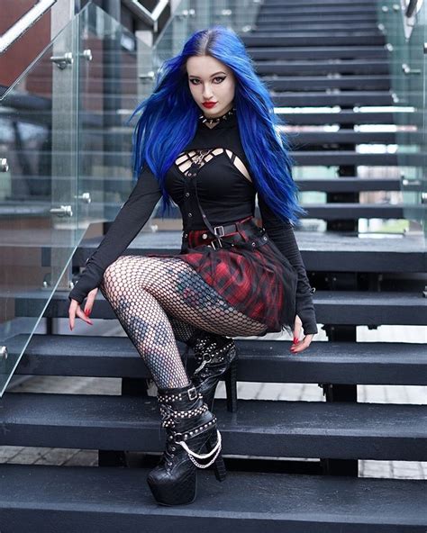 Image May Contain 1 Person Shoes And Outdoor Gothic Outfits Hot Goth Girls Gothic Girls