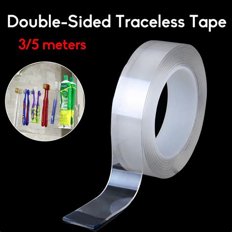 Transparent Non Marking Double Sided Nano Tape Reuse Home Tapes