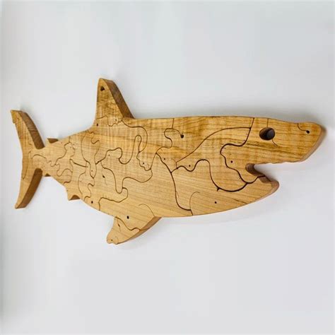 Megarodon Puzzleshark Puzzlescrollsaw Pattern Etsy In 2021 Scroll