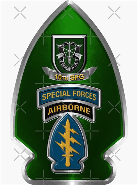 10th Special Forces Group Airborne Sticker For Sale By Soldieralways