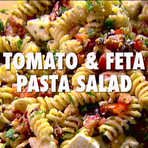 Serve the pasta for a quick family meal, or add a lemony salad, crusty bread, and chilled wine for dinner parties. Tomato Feta Pasta Salad | Recipe