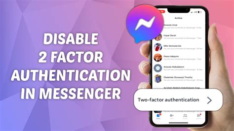 How To Disable 2 Factor Authentication In Messenger Youtube