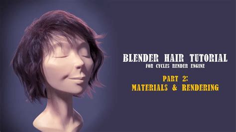 Blender Hair Tutorial Part 2 Youtube