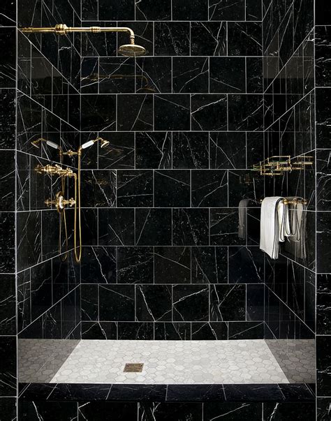 Keystone Waterworks Marble Shower Walls Black Marble Bathroom