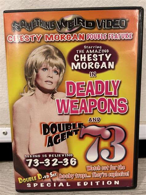 Deadly Weapons 1974 Double Agent 73 Dvd Chesty Morgan Something Weird