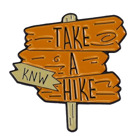 Outdoor Travel ‘take A Hike Enamel Pin Distinct Pins