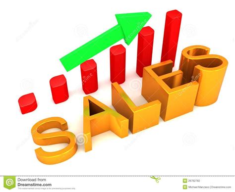 Increasing Sales Graph Stock Photography - Image: 26762782