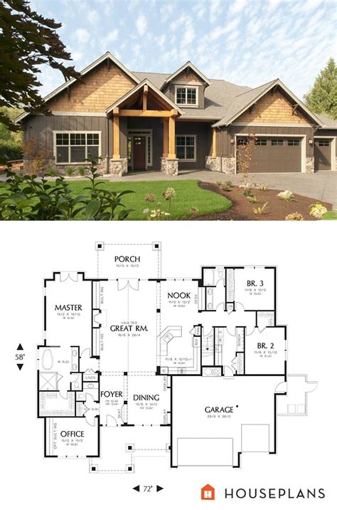 Craftsman Plan 48 542 Craftsmanhouseplan Houseplans