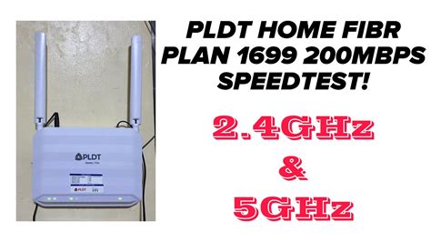 PLDT Home Fibr Plan 1699 200mbps 2 4G And 5G WiFi Speedtest KaTropa