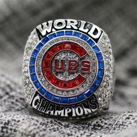 Chicago Cubs World Series Baseball World Series Stone Rings For Men