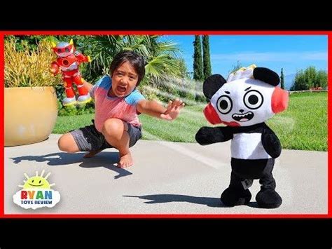 Ryan lost combo pandas gaming controller in the swimming pool. Combo Panda escape from Ryan!!!!! - YouTube | Kids play ...