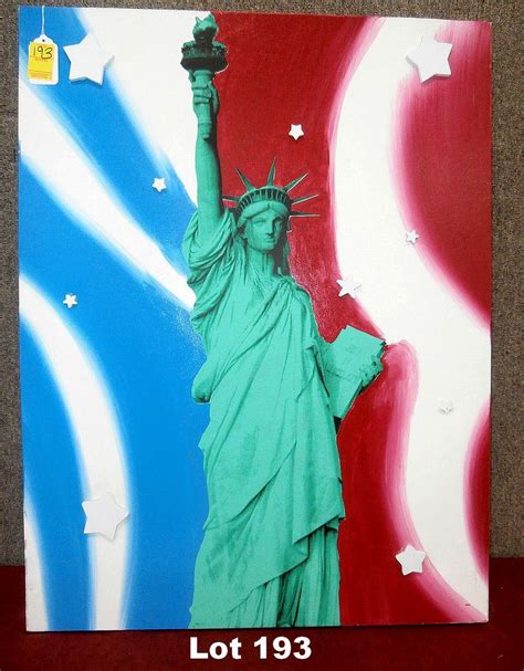 Sold At Auction Mixed Media Statue Of Liberty By Kaufman