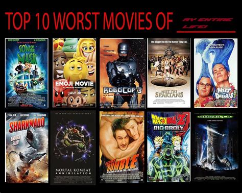 My Top 10 Worst Movies Of My Entire Life By Megamansonic On Deviantart