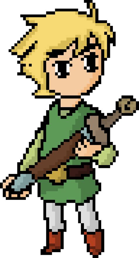 Download The Legend Of Zelda Link Pixel Art  Full Size Png Image