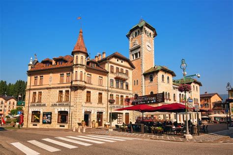 Asiago Italy July 24th 2019 Beautiful Architecture In Central Part