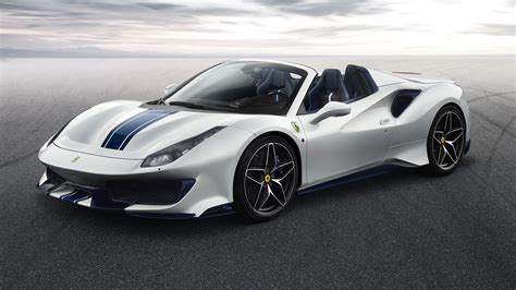 This convertible variant of the 458 italia features an aluminium retractable hardtop which, according to ferrari, weighs 25 kilograms (55 lb) less than a soft roof such as the one found on the ferrari f430 spider , and requires 14 seconds for operation. Ferrari 488 Pista Spider 4K Wallpaper | HD Car Wallpapers | ID #11304